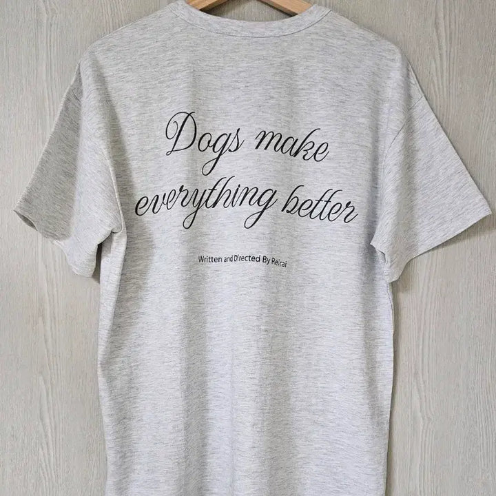 [BUNJANG] Boxy Fit Mélange T-Shirt / 박시핏 백멜 반팔티 새상품