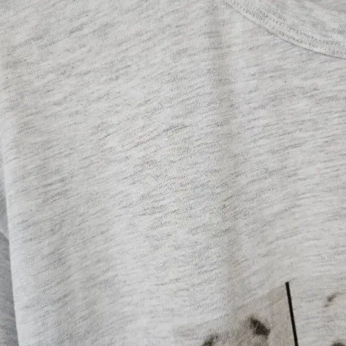 [BUNJANG] Boxy Fit Mélange T-Shirt / 박시핏 백멜 반팔티 새상품