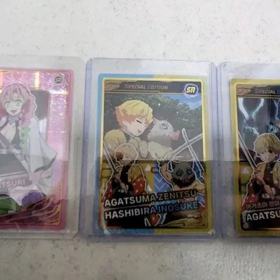 [BUNJANG] Demon Slayer SR Special Edition Card Bundle Set (Kanroji Mitsuri, Agatsuma Zenitsu) / 일괄 귀멸의 칼날 카드 칸로지/젠이츠 SR 스페셜에디션 팝니다