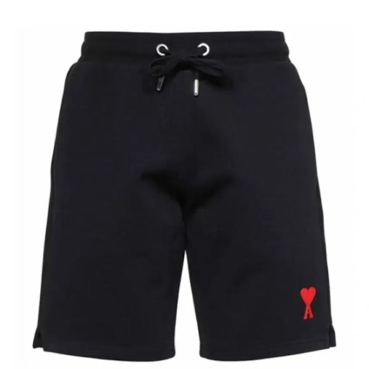 [BUNJANG] AMI Small Heart Logo Grey Cotton Shorts / 정품 아미 스몰하트 반바지