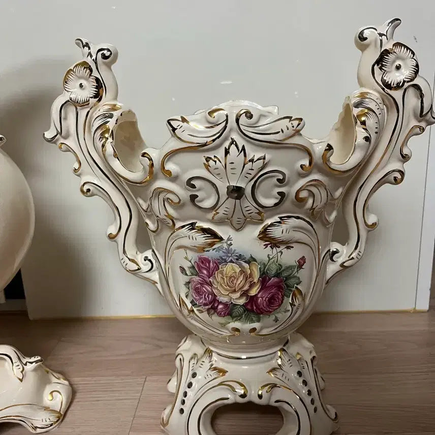 [BUNJANG] Antique Ceramic Vase and Jug Set / 엔틱 도자기 화병 저그 세트