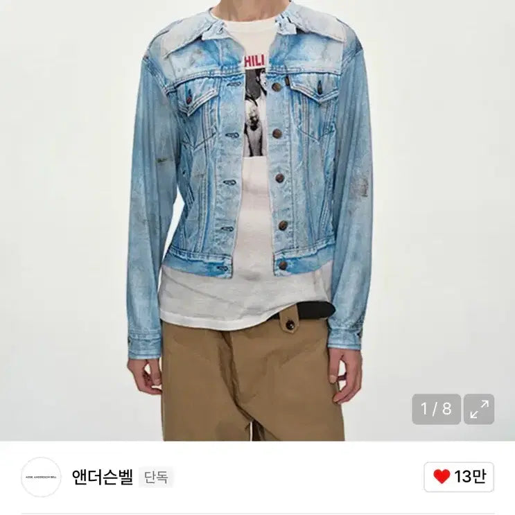 [BUNJANG] Andersson Bell Triomphe Denim Jacket Long Sleeve / 앤더슨벨 데님 자켓 트리옹페 롱슬리브 L