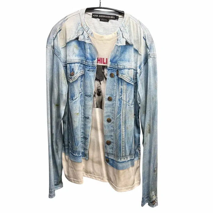 [BUNJANG] Andersson Bell Triomphe Denim Jacket Long Sleeve / 앤더슨벨 데님 자켓 트리옹페 롱슬리브 L