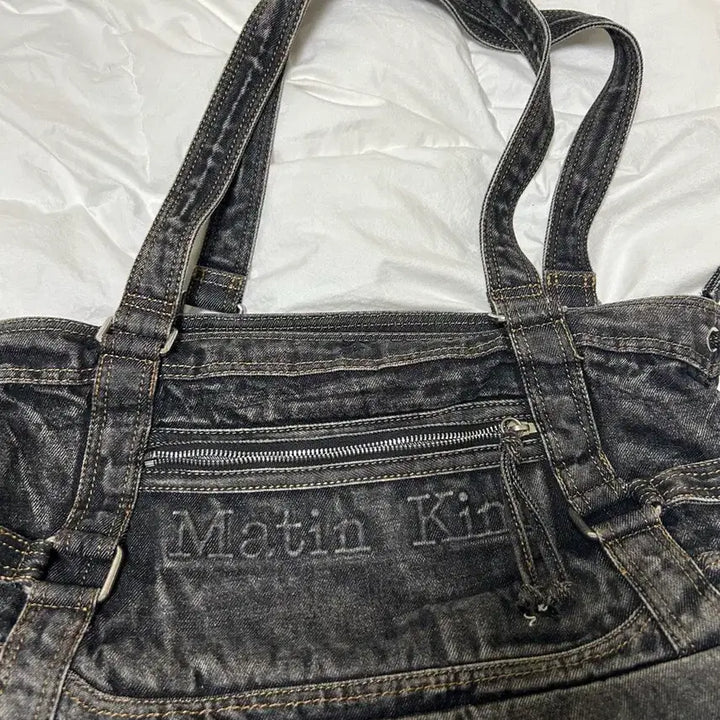 [BUNJANG] Matin Kim Washed Denim Shoulder Bag / 마뗑킴 가방