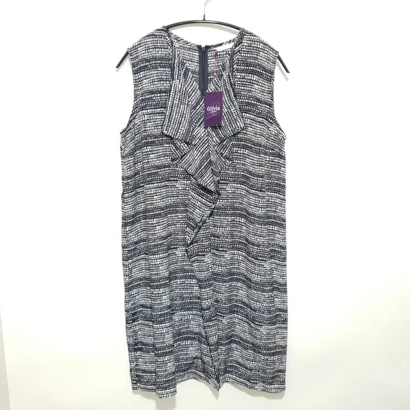 [BUNJANG] Olivia Hassler Sleeveless Pattern Dress / 올리비아 하슬러 민소매 패턴 원피스 100