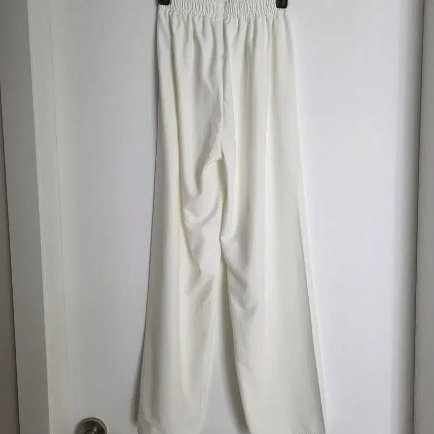 [BUNJANG] Ivory Banding Wide Pants / 아이보리색 밴딩 와이드 팬츠