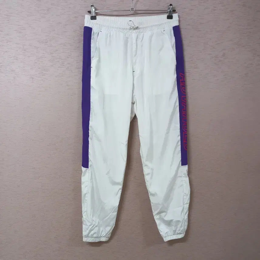 [BUNJANG] TBJ Mesh Lined White Windbreaker Jogger Pants / B5-7/TBJ 망사안감 화이트 바람막이 조거팬츠