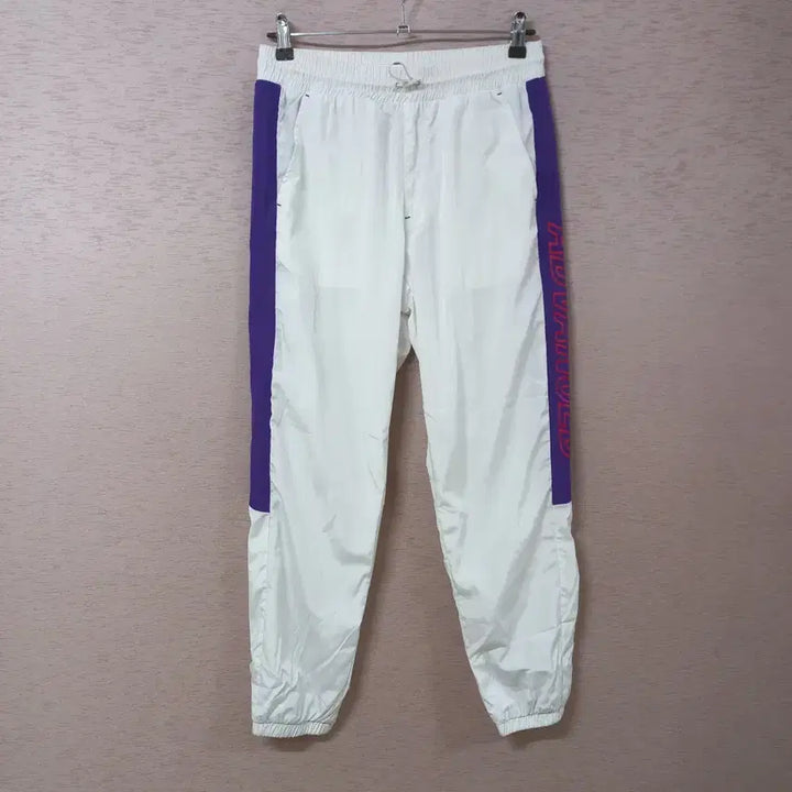 [BUNJANG] TBJ Mesh Lined White Windbreaker Jogger Pants / B5-7/TBJ 망사안감 화이트 바람막이 조거팬츠