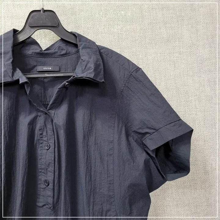 [BUNJANG] System Navy Loose Fit Dress / 1353. 시스템 네이비 루즈핏 원피스