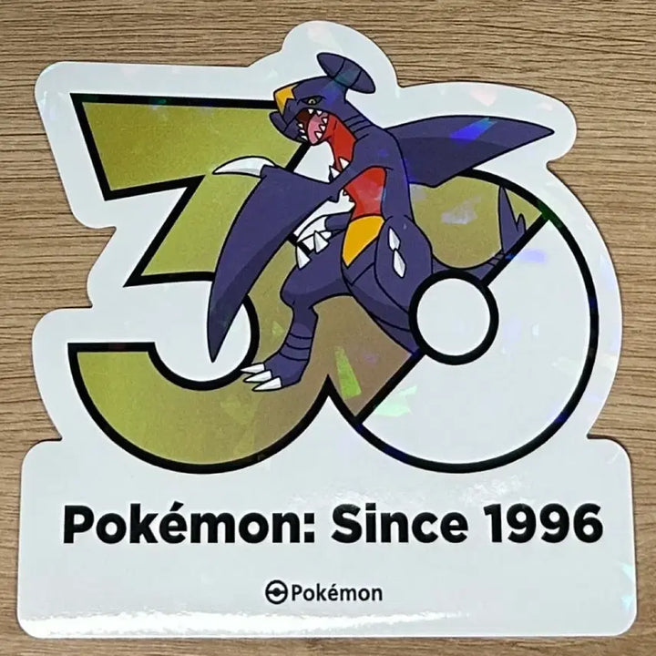 [BUNJANG] Pokemon 30th Anniversary Logo Garchomp Sticker / [포켓몬 30주년 기념 로고 스티커]한카리아스, 한바이트