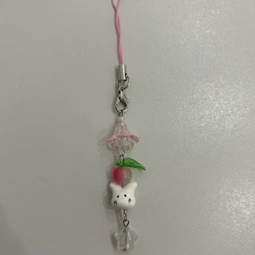 [BUNJANG] Handmade Rabbit Beaded Charm / 토끼 비즈키링