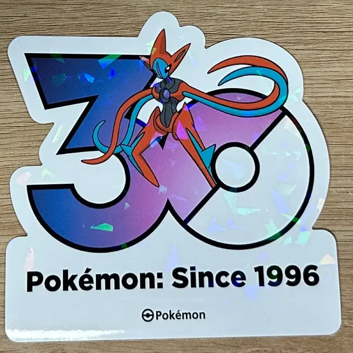 [BUNJANG] Pokemon 30th Anniversary Deoxys Logo Sticker / [포켓몬 30주년 기념 로고 스티커](어택폼)테오키스