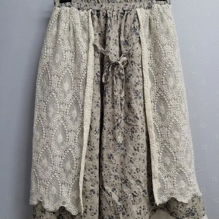 [BUNJANG] Lace Flower Long Skirt / 레이스 플라워 롱 스커트