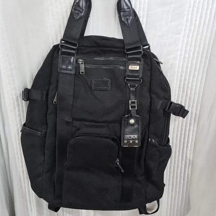 [BUNJANG] TUMI 22380DH Black Backpack / TUMI 텀이 백팩 블랙 가방 22380DH