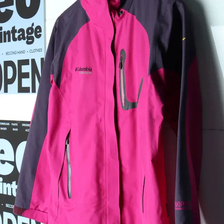 [BUNJANG] Columbia Gore-Tex Full-Zip Windbreaker Jacket Pink / W(S-M) 컬럼비아 집업 바람막이 점퍼자켓 고어텍스 핑크-7578