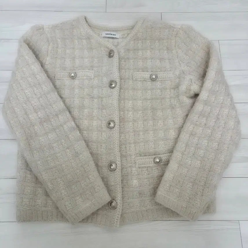 [BUNJANG] SHE SMISS Tweed Jacket Ivory / SHE SMISS 트위드 자켓 아이보리