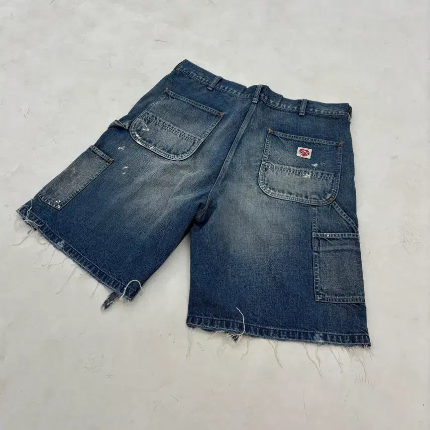 [BUNJANG] Saint Michael Double Knee Shorts / [L] 세인트미카엘 더블니 쇼츠