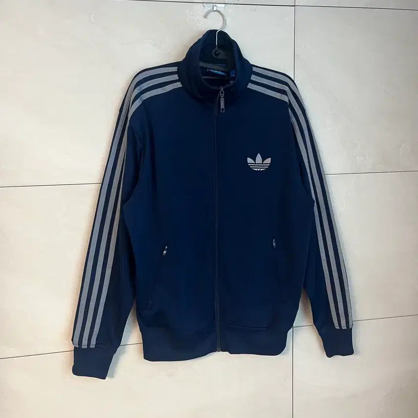 [BUNJANG] Adidas Old Firebird Track Jacket Navy/Grey Line / [100] 아디다스 구파이어버드 대장 져지 네이비/그레이 라인