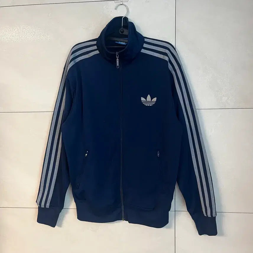 [BUNJANG] Adidas Old Firebird Track Jacket Navy/Grey Line / [100] 아디다스 구파이어버드 대장 져지 네이비/그레이 라인