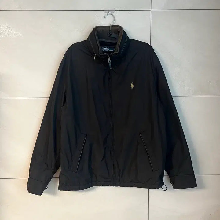[BUNJANG] Polo Ralph Lauren Black Windbreaker Jacket / 폴로 랄프로렌 블랙 바람막이 자켓 점퍼 블랙 [M]