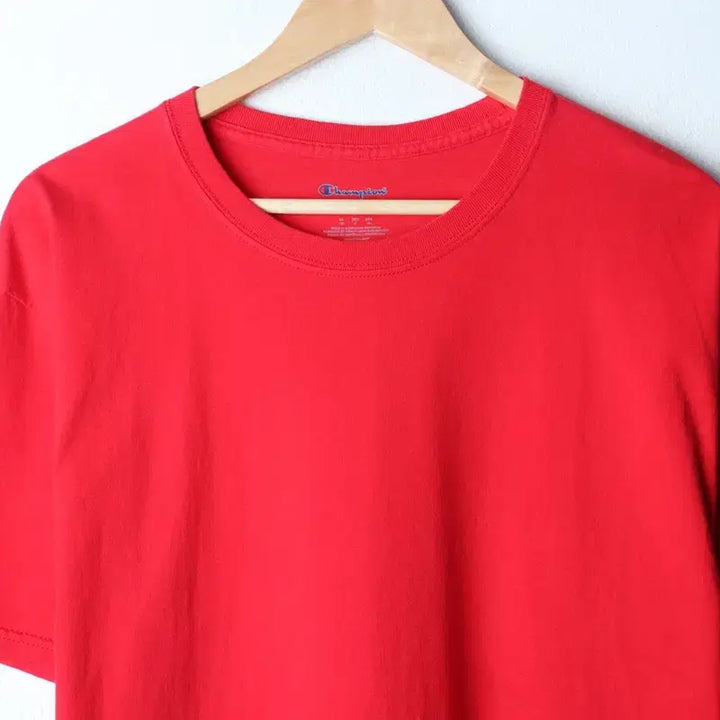 [BUNJANG] Champion T-Shirt Big Size Plain Red / (L-2XL) 챔피온 반팔 티셔츠 빅사이즈 무지 레드 올드스쿨-7582