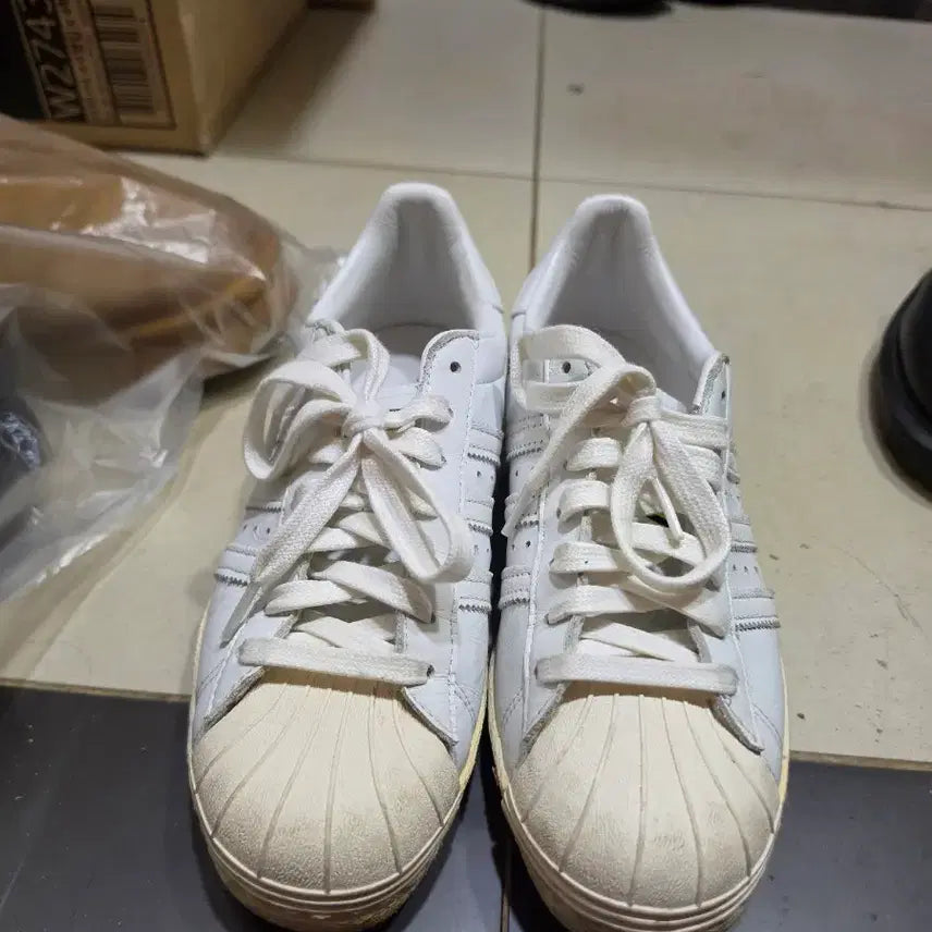 [BUNJANG] Adidas Superstar 80s White 240 / 아디다스 슈퍼스타 80s 화이트 240