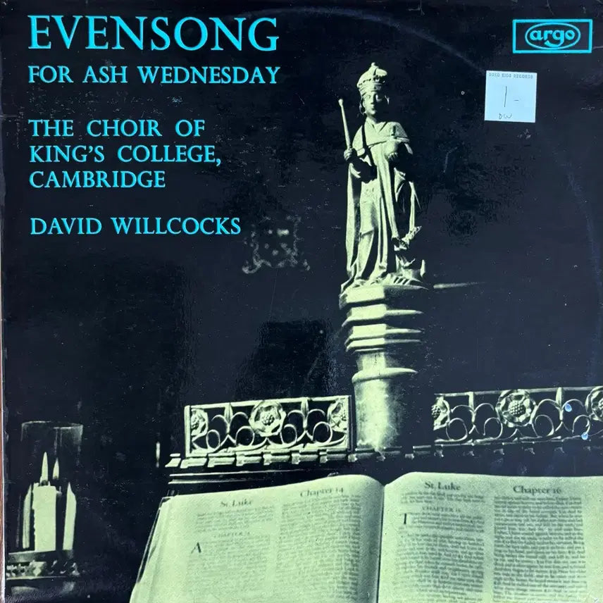 [BUNJANG] Argo Evensong Ash Wednesday LP / Argo Evensong 애쉬 웬즈데이 LP 음반