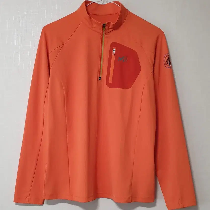 [BUNJANG] Millet Half-Zip Long-Sleeve T-Shirt Size 95 / 밀레 반집업 긴팔티 95사이즈 