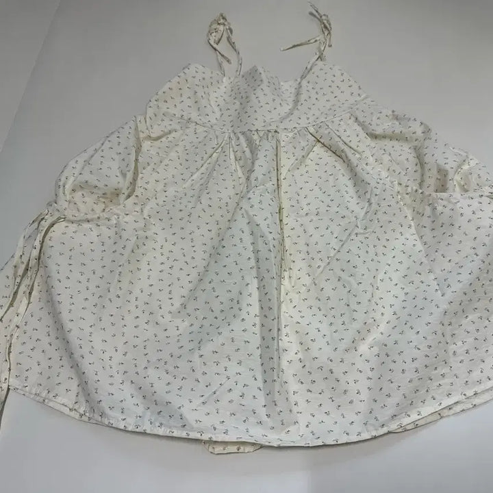 [BUNJANG] Floral Pattern Camisole Blouse/Mini Dress / (새상품) 플라워 패턴 끈나시 블라우스겸 원피스