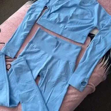 [BUNJANG] Puff Sleeve Blouse and Pants Set M / 거실 세트