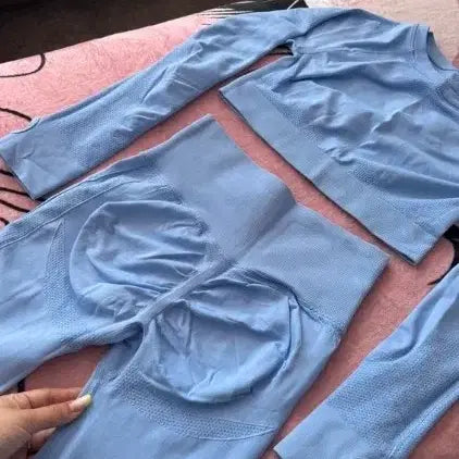 [BUNJANG] Puff Sleeve Blouse and Pants Set M / 거실 세트