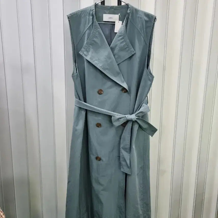 [BUNJANG] DEWL Mint Long Vest / DEWL 민트색 롱 조끼