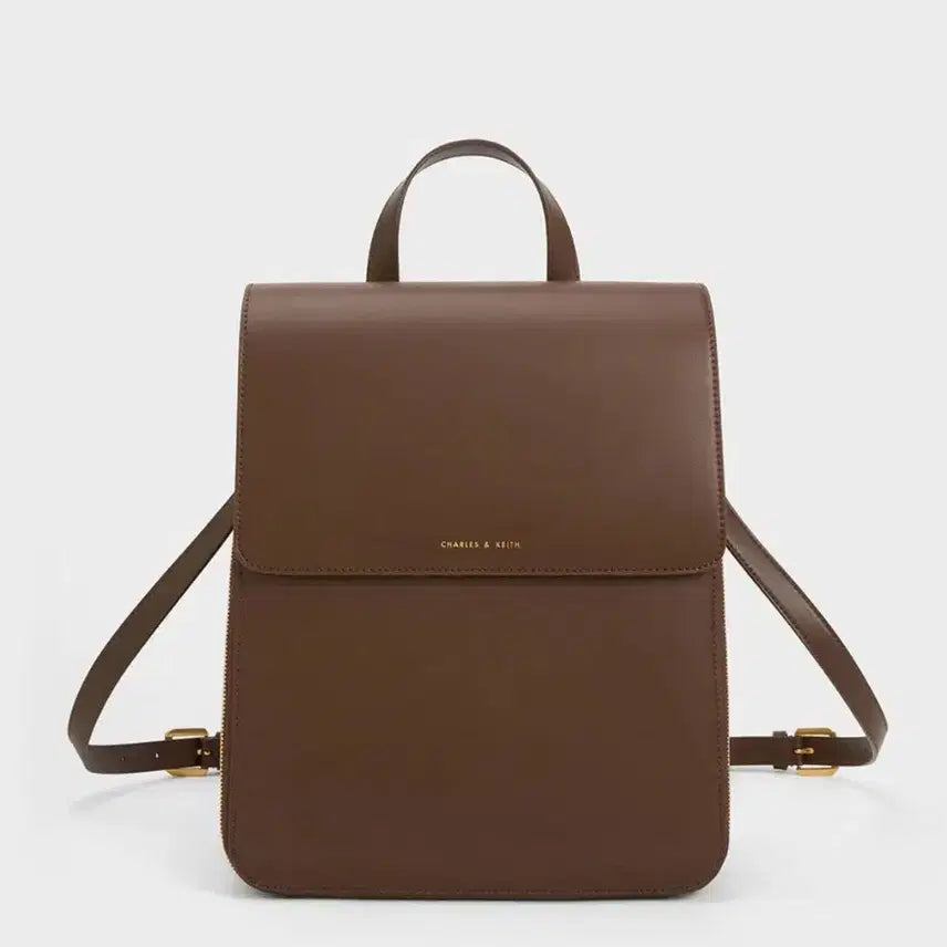 [BUNJANG] Charles &amp; Keith Dark Brown Backpack / 찰스앤키스 다크 브라운 백팩