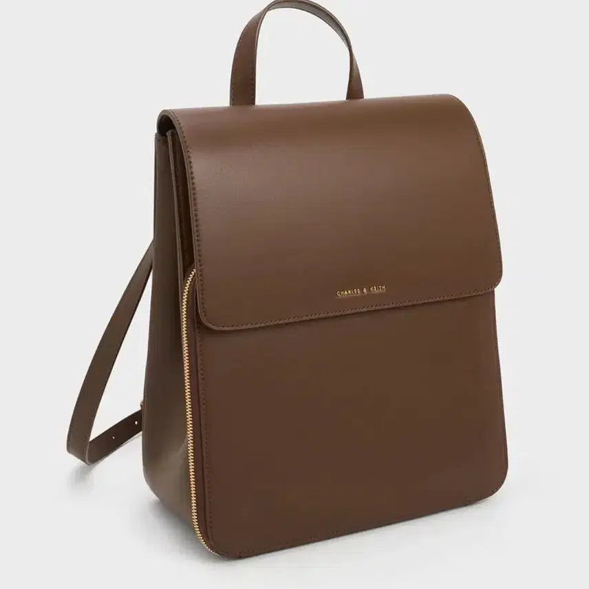 [BUNJANG] Charles &amp; Keith Dark Brown Backpack / 찰스앤키스 다크 브라운 백팩