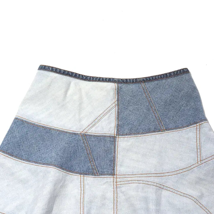 [BUNJANG] DKNY 90s Denim Patchwork Skirt Women&