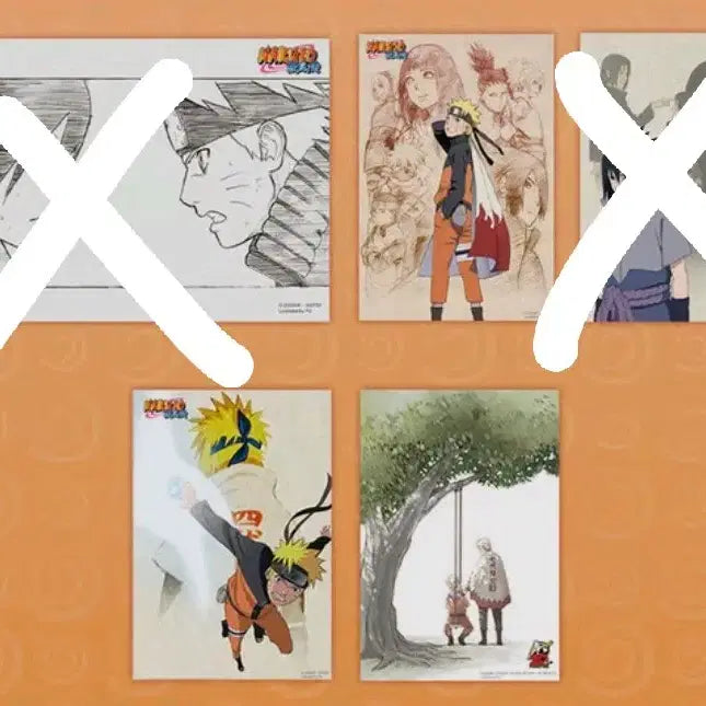 [BUNJANG] Naruto 20th Anniversary Lottery Prize I - Illustration Board Set (3 Types) / 나루토 20주년 쿠지 i상 일러스트보드 3종 일괄