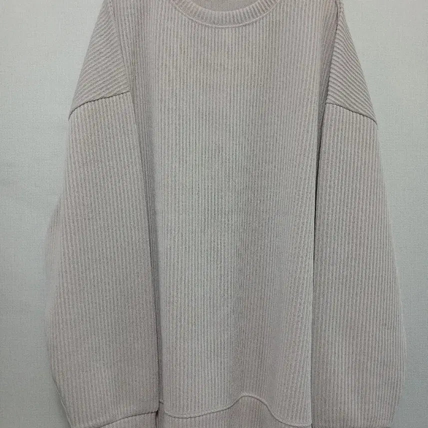 [BUNJANG] Ribbed Knit Sweatshirt T-Shirt / 알(R) 골지 니트 맨투맨 티셔츠