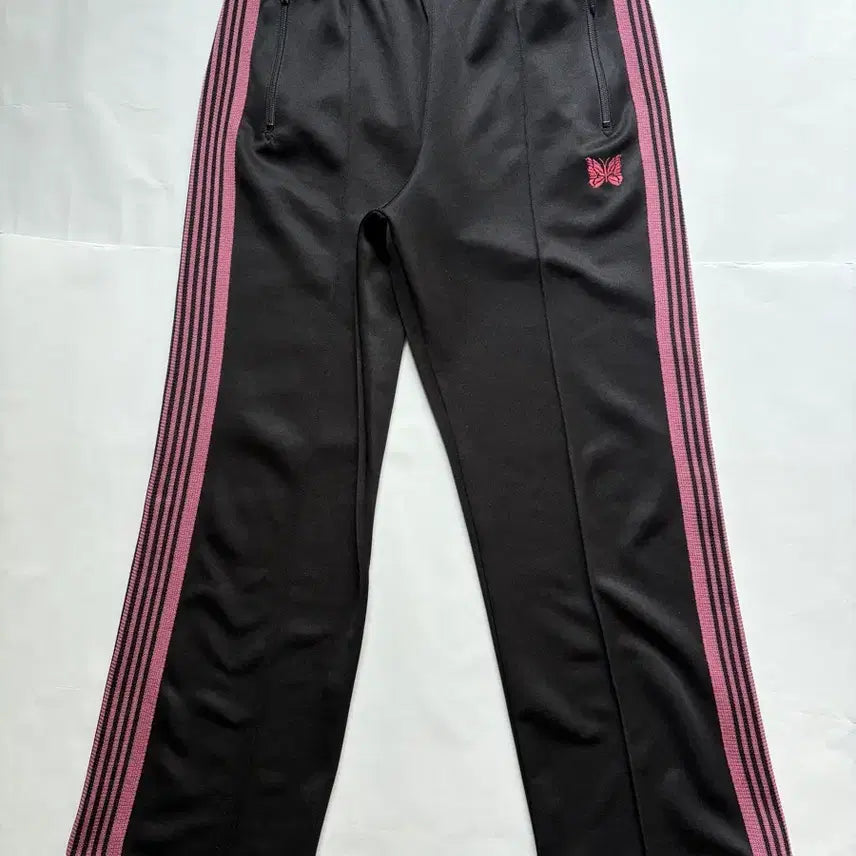 [BUNJANG] Needles Track Pants - Black/Pink (M) / 니들스 트랙 팬츠