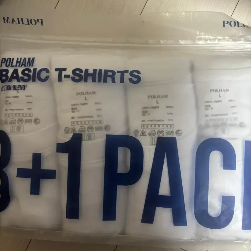[BUNJANG] Polo Ralph Lauren Basic White T-Shirt Set (L) / 폴햄 베이직 흰색 반팔티 세트(L)