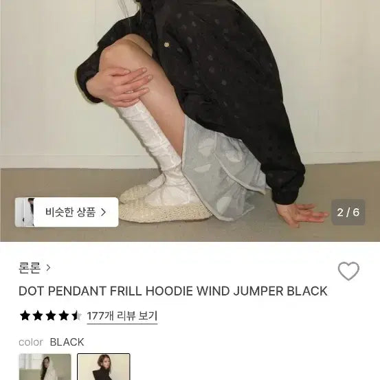 [BUNJANG] Ronron Hooded Windbreaker Jumper / 론론 후드바람막이점퍼