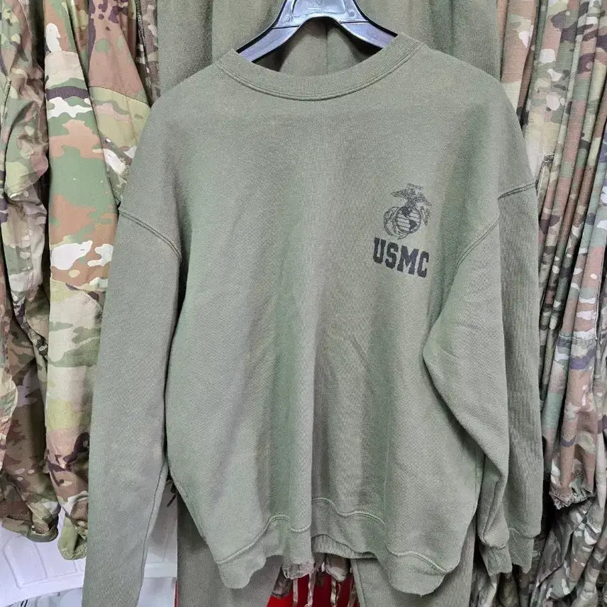 [BUNJANG] USMC Genuine Issue Marine Corps Training Tracksuit Set - Size L/R / 미군지급해병대추리닝한벌lr