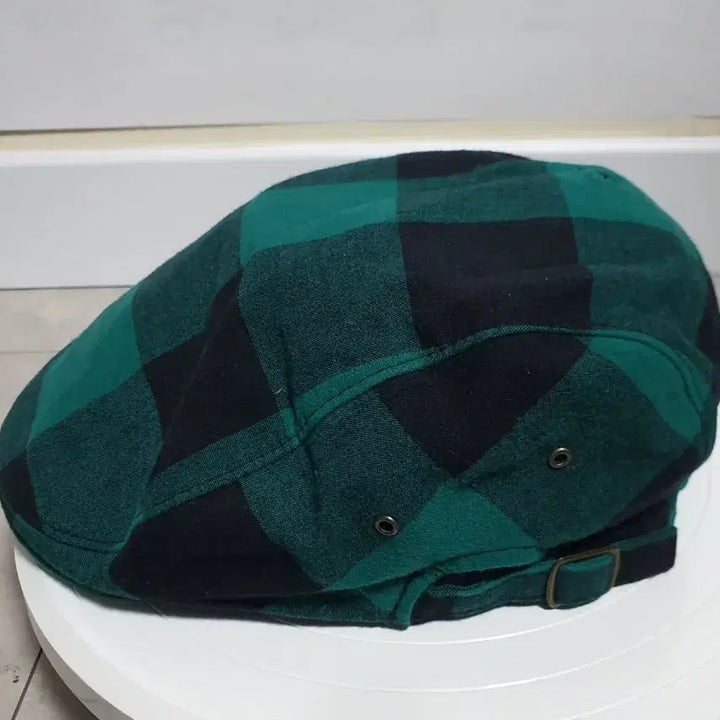 [BUNJANG] Buffalo Check Pattern Flat Cap / Hunting Cap (58cm) / 플랫 캡, 헌팅캡 버팔로 체크 패턴 58cm