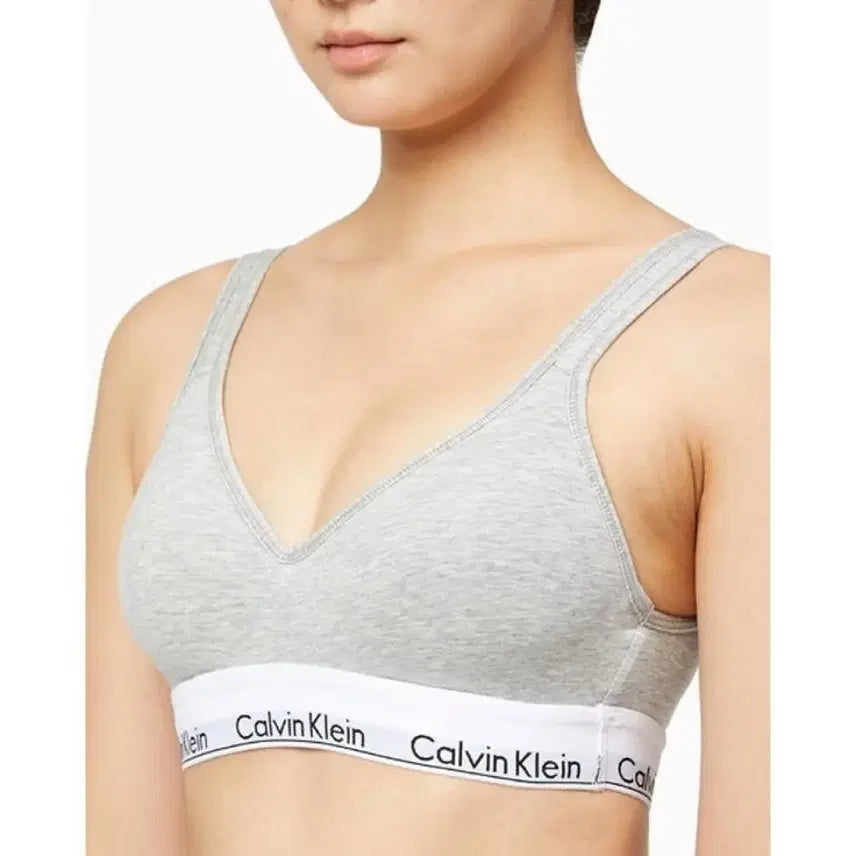 [BUNJANG] Calvin Klein Modern Cotton Scoop Back Bra - Grey / (64,808 -> 35,000)캘빈클라인 모던 코튼 스쿱백브라그레이