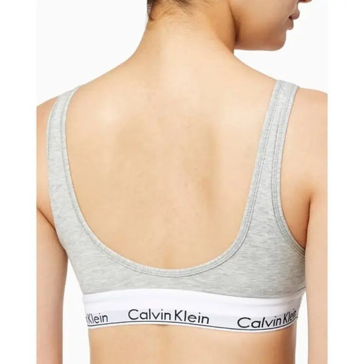 [BUNJANG] Calvin Klein Modern Cotton Scoop Back Bra - Grey / (64,808 -> 35,000)캘빈클라인 모던 코튼 스쿱백브라그레이