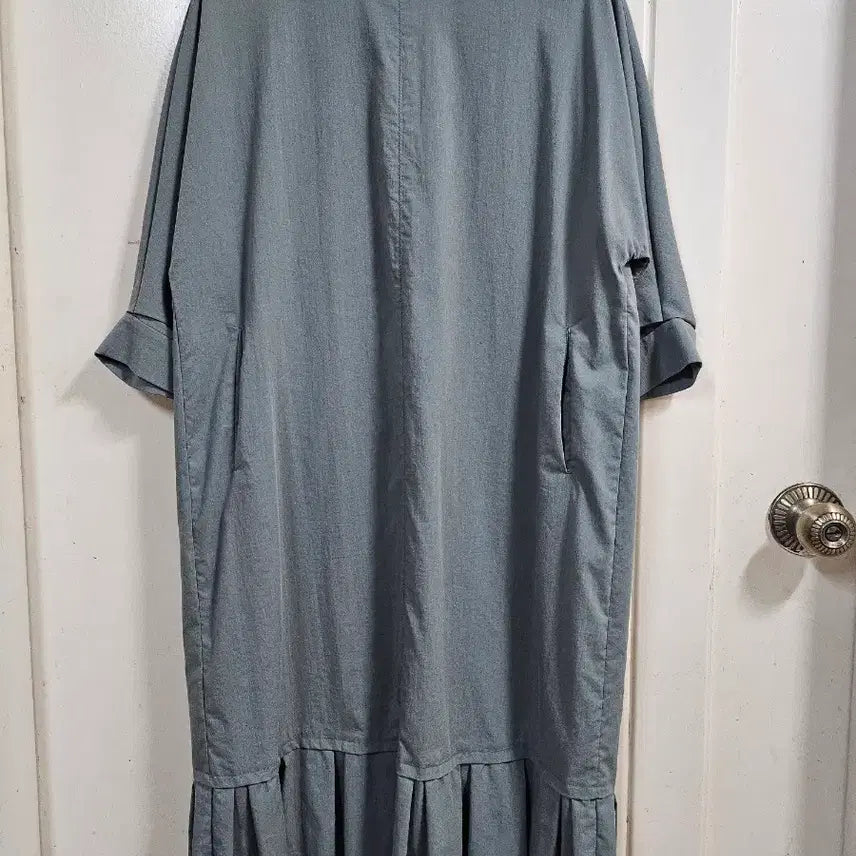 [BUNJANG] Creson Oversized One-Piece Dress Green-Olive Nylon Blend / 크레송 오버핏 원피스