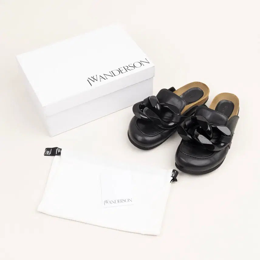 [BUNJANG] JW Anderson Chain Mule Slipper Loafers / JW앤더슨 체인 뮬 슬리퍼 블로퍼 38 245 250