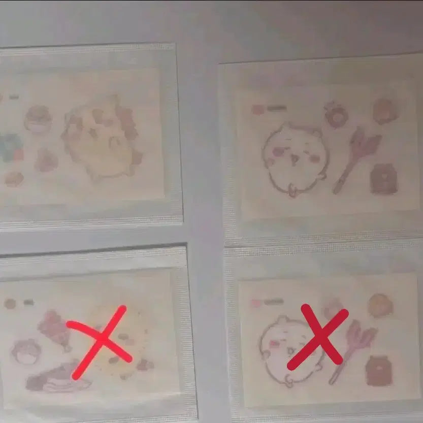 [BUNJANG] Cheekaway Big Bread Stickers / 먼작귀 빅띠부씰 치이카와 시사 올리브영 베이글칩