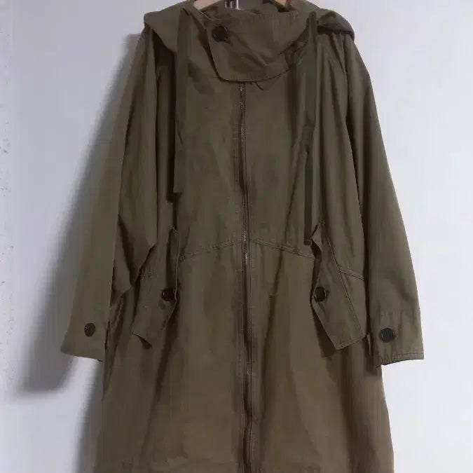 [BUNJANG] Oversized Camel Hooded Field Jacket / 빅사이즈 오버핏 카멜 후드야상코트 88~99