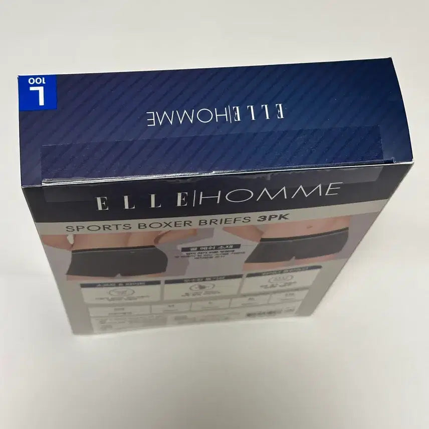 [BUNJANG] ELLE Homme Cool Mesh Boxer Briefs 3-Pack (L/100) / [신품] 엘르 옴므 흡한속건 박서 브리프 3팩 L(100)