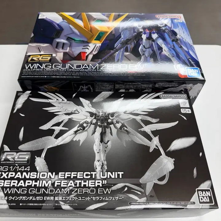 [BUNJANG] RG Wing Gundam Zero EW with Seraphim Feather Effect Bundle Set / RG 윙 건담 제로 EW + 세라핌 페더 이펙트 일괄